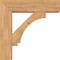 Ekena Millwork Imperial Block Smooth Bracket w/ Offset Brace, Western Red Cedar, 7 1/2"W x 28"D x 28"H BKT0806X28X28IMP05SWR - alternate 4
